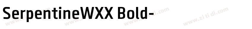 SerpentineWXX Bold字体转换